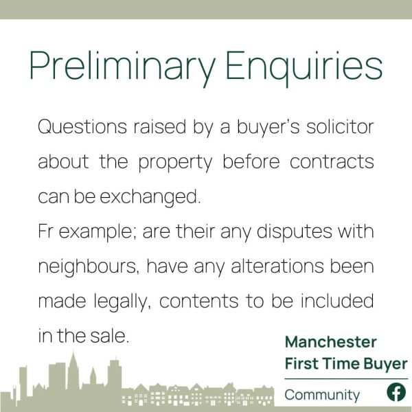 Preliminary enquiries - Mortgage Definitions