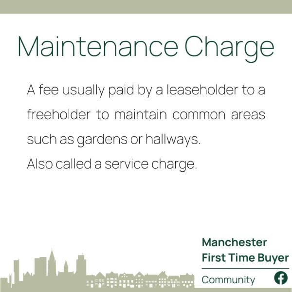 Maintenance charge - Mortgage Definitions